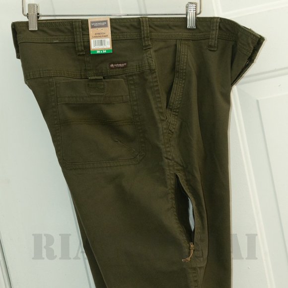 Green Men's stretch Canvas pant Legendary Outfitters - Picture 9 of 12